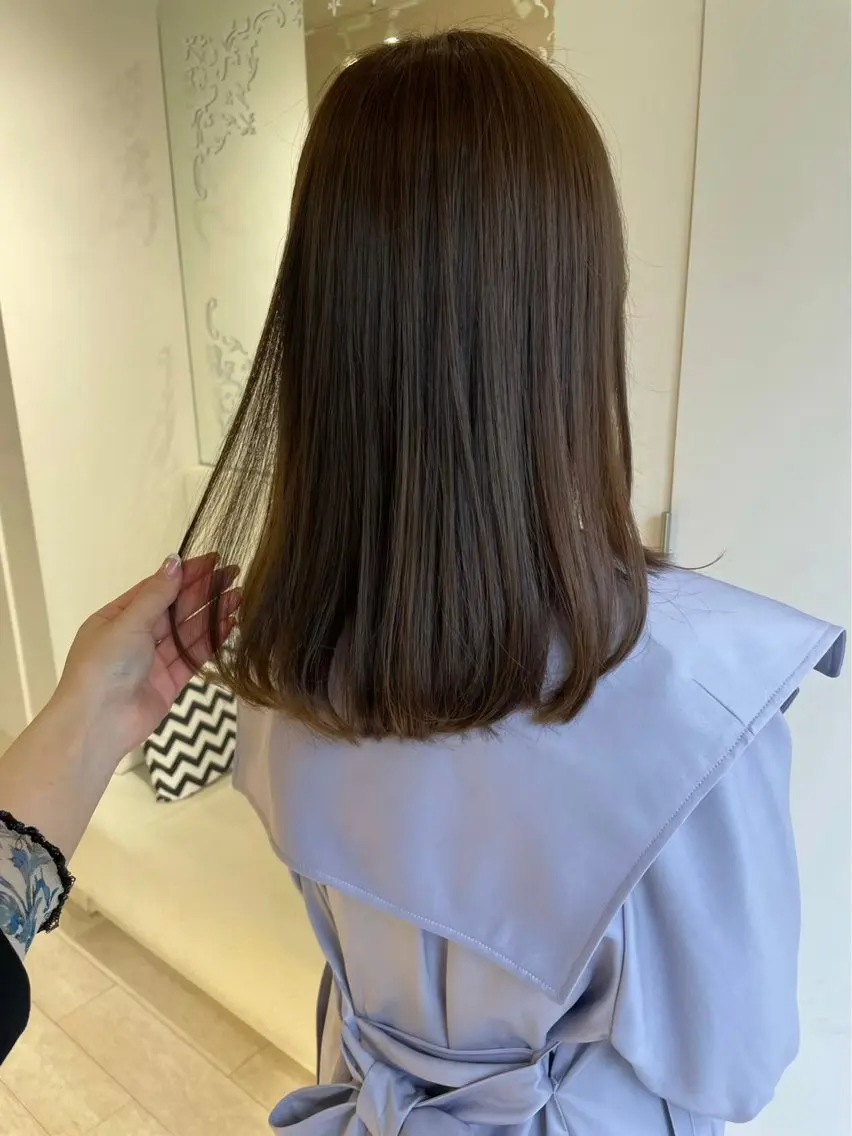 ミディアム カラー ParveMix￤ 大賀さつき🍨🤍のヘアスタイル