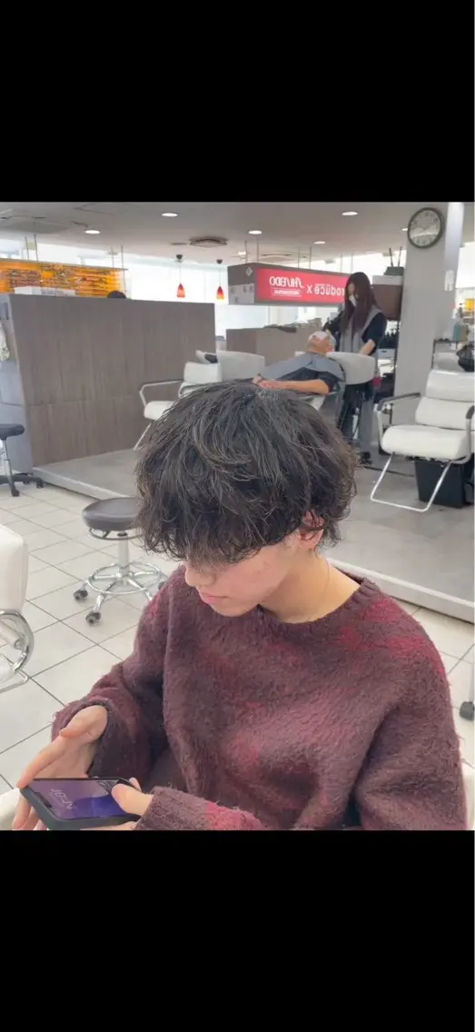 パーマ メンズカット＆ 艶カラー/有馬のヘアスタイル