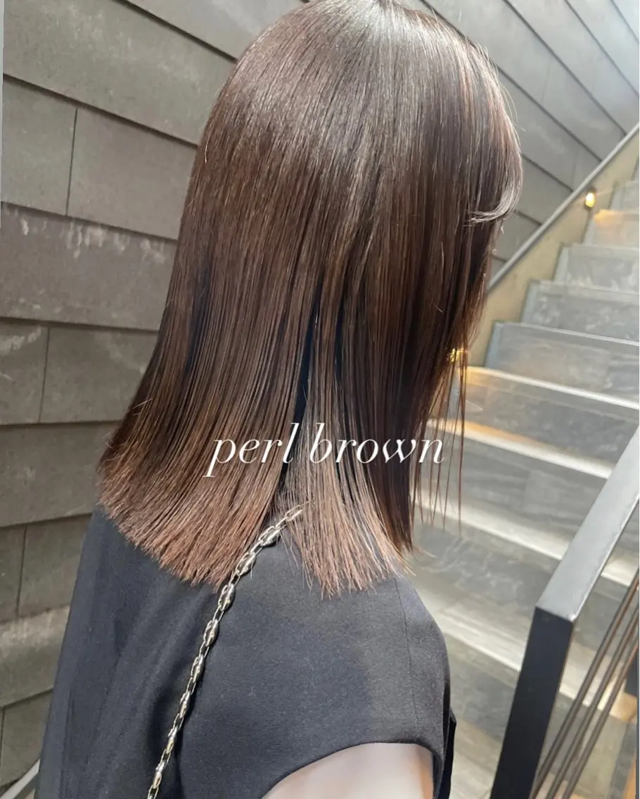 ミディアム カット ヘアカラー トリートメント 似合わせ×髪質改善| 矢島沙織のヘアスタイル