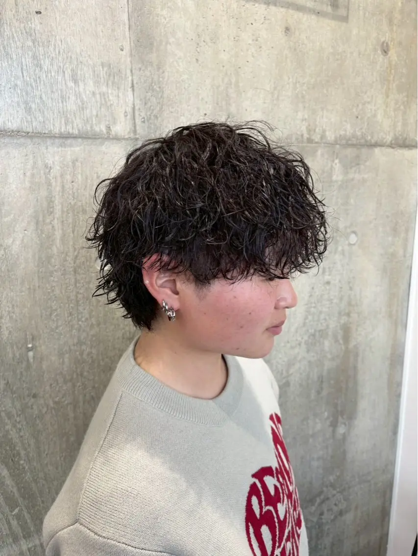 パーマ 武藤 滉太のヘアスタイル