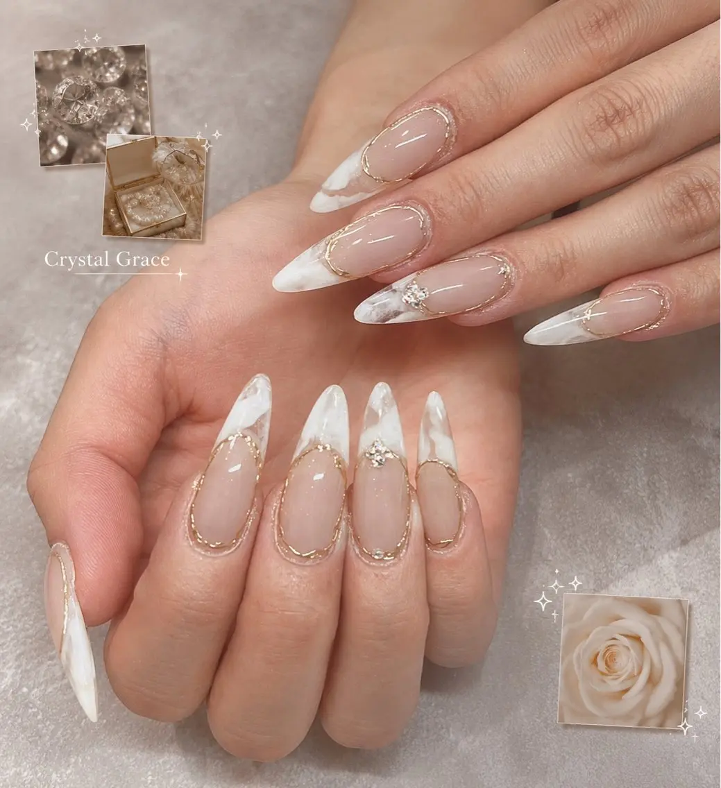 ネイル ハンドネイル Bianca 🎀Risaのネイルデザイン