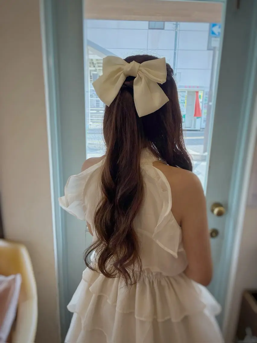 ロング ヘアアレンジ ハーフアップ ロング ヘアセット 徳永　髪質改善 カラー🪄💫のヘアスタイル