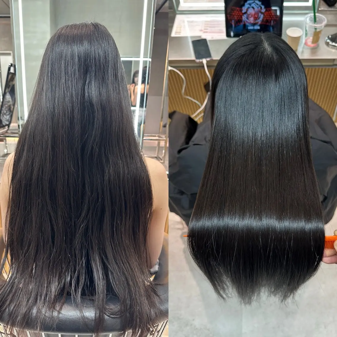 ロング カット 縮毛矯正 トリートメント ✨髪質改善特化✨副 店長椎葉信乃介のヘアスタイル