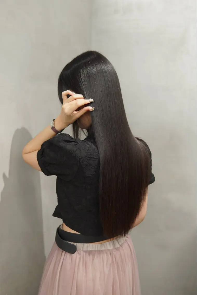 ロング 縮毛矯正 無料カットモデル/ 髪質改善/角田 龍汰のヘアスタイル