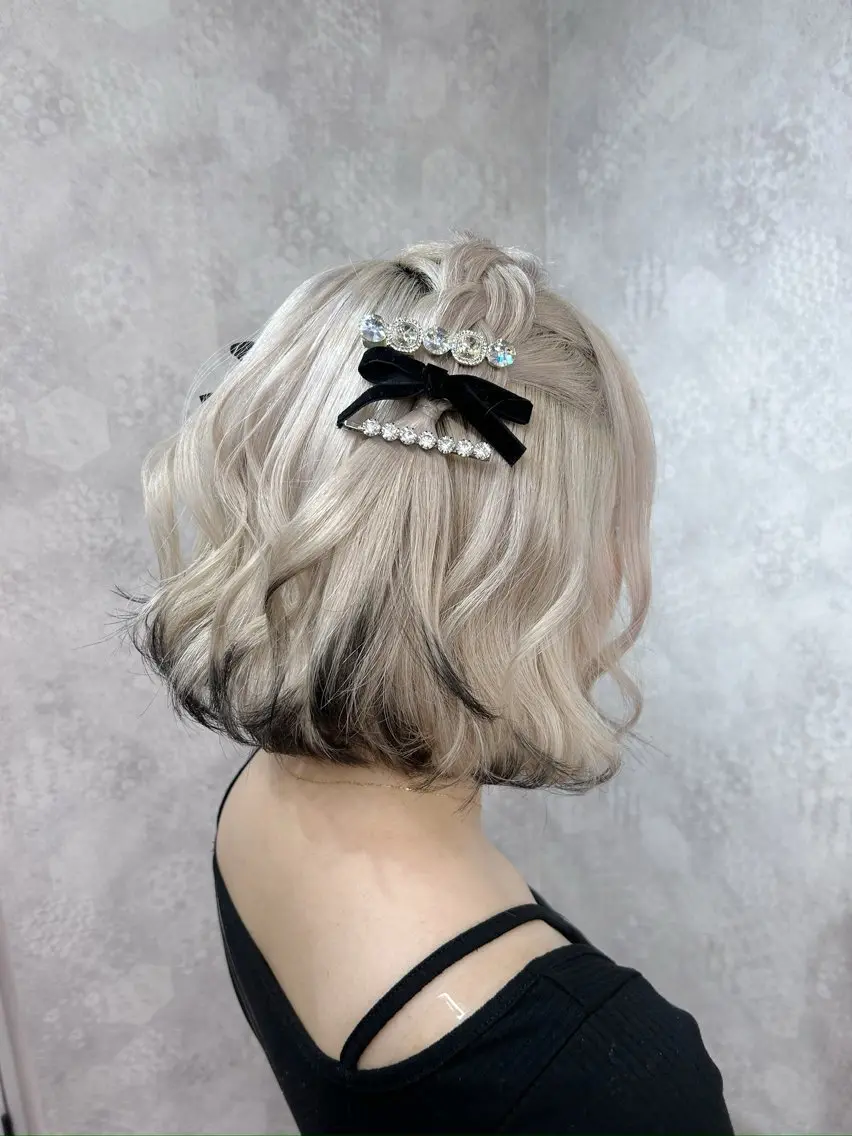 ミディアム カラー ヘアセット 💕ブリーチ/ヘアメ 🎀YUUKAのヘアスタイル