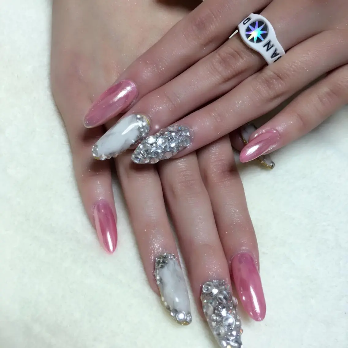 ネイル ミラーネイル 持ち込み スカルプネイル Nail Salon espritのネイルデザイン