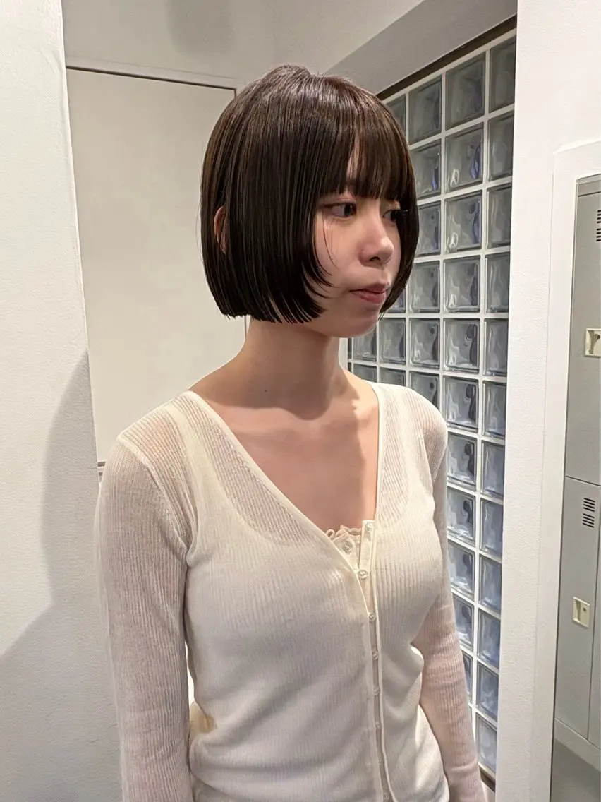 ショート カラー カット ヘアカラー ボブ/似合わせカット /ニュアンスカラーのヘアスタイル