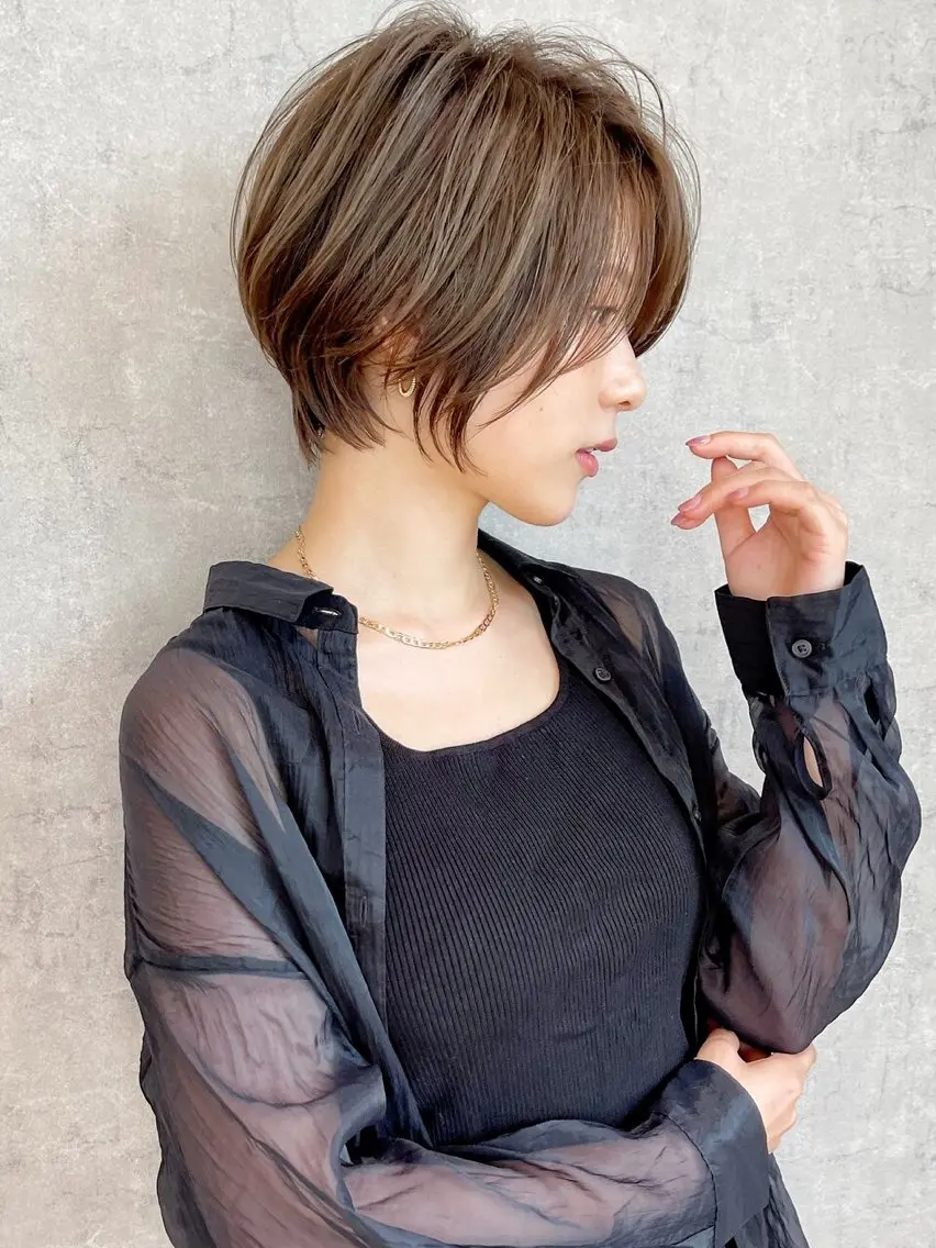 ショート カット トリートメント ヘッドスパ 🥣安野祥華 銀座大人ショート🥣のヘアスタイル