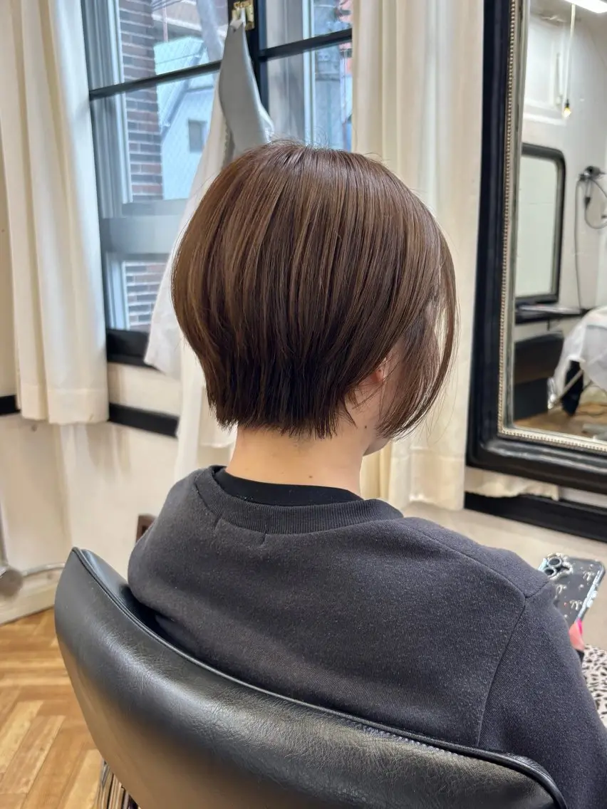 ショート 顔周りカット ショートヘア ショートカット/ キタハラユリナのヘアスタイル