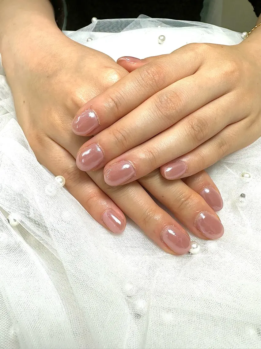 ネイル 持ち込み シンプルネイル ハンドネイル ANNE綾瀬店 𝓜𝓲𝓴𝓾のネイルデザイン