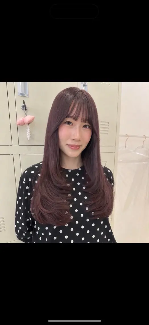 ロング カラー ヘアカラー トリートメント 淡い暖色・ラベンダー ♡レイヤー🩰ノアのヘアスタイル