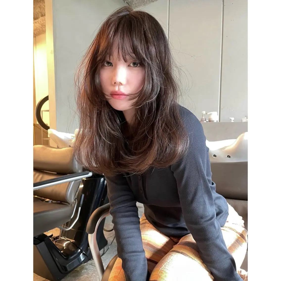 ロング ヘアカラー トリートメント fev kihoのヘアスタイル
