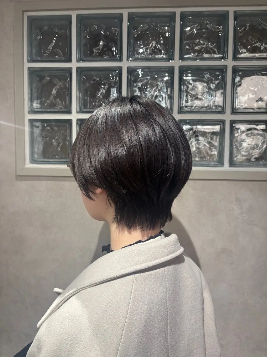 ショート ハンサムショート ショートヘア 長崎 紗南のヘアスタイル