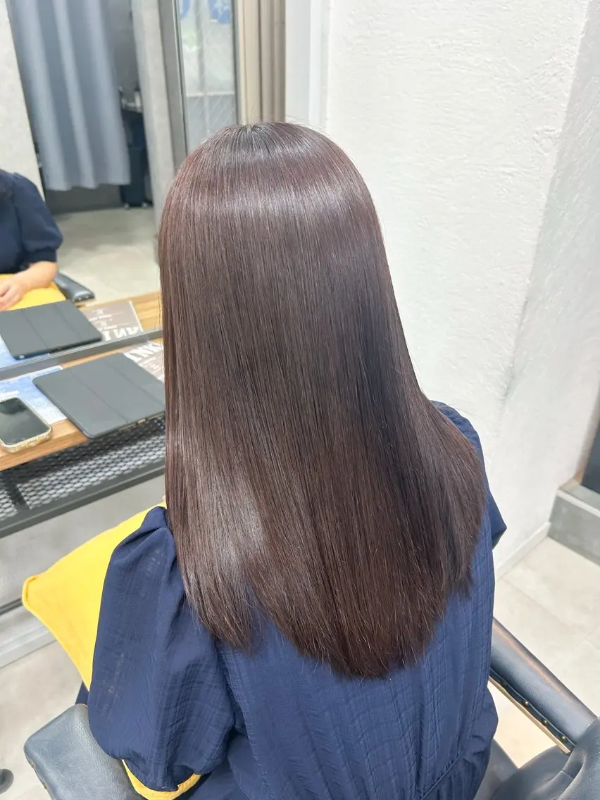 セミロング カラー ヘアカラー トリートメント ヘッドスパ 艶カラー/ヘッドスパ ✨Ayariのヘアスタイル
