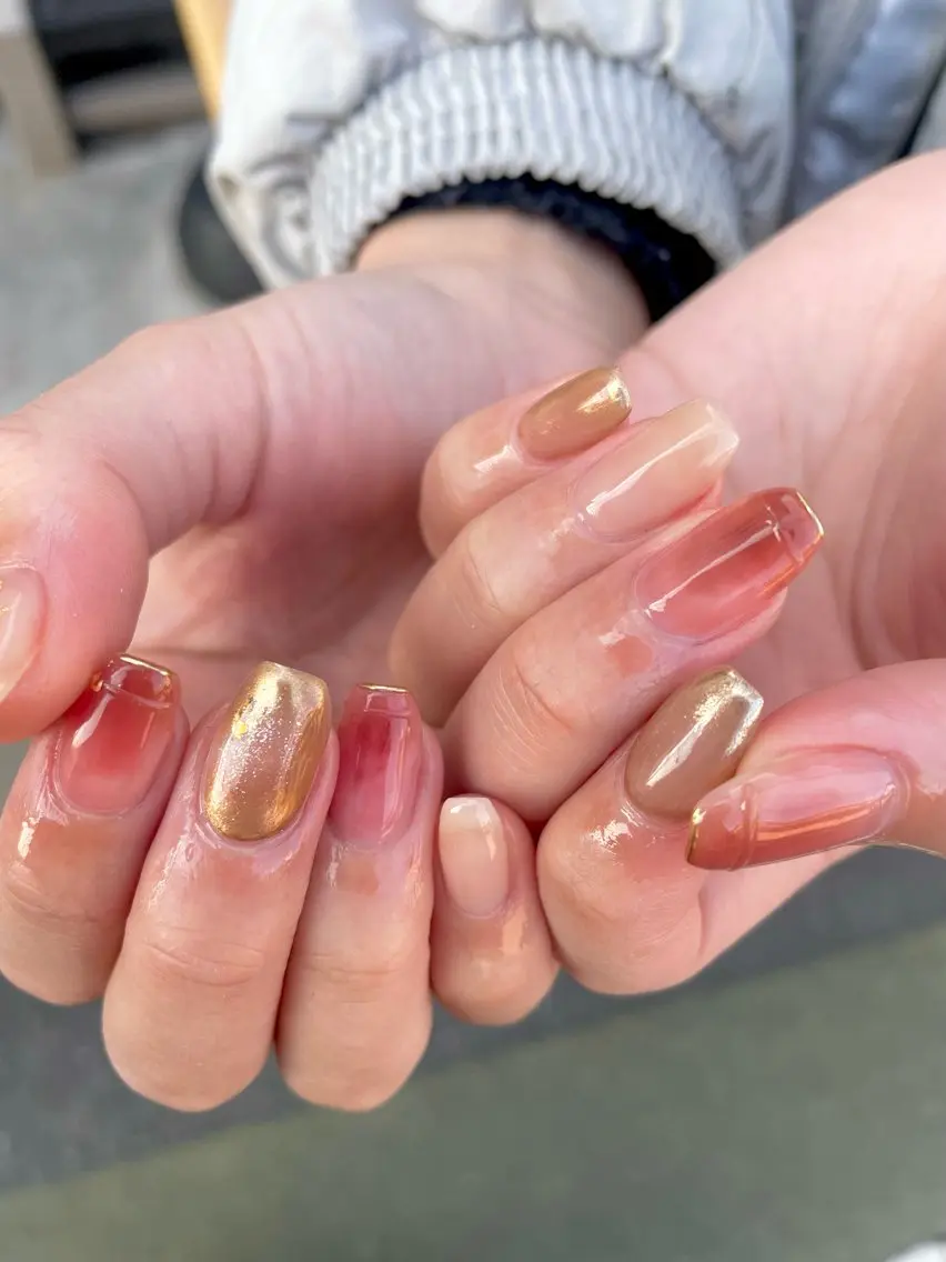 ネイル 持ち込み ニュアンスネイル nana .のネイルデザイン