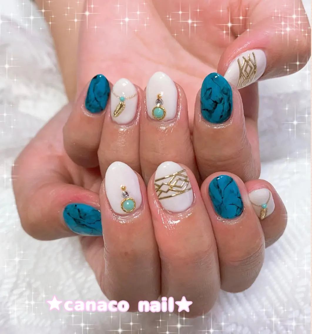 ネイル ハンドネイル ハンドケア ベテランネイル cnc  nailのネイルデザイン