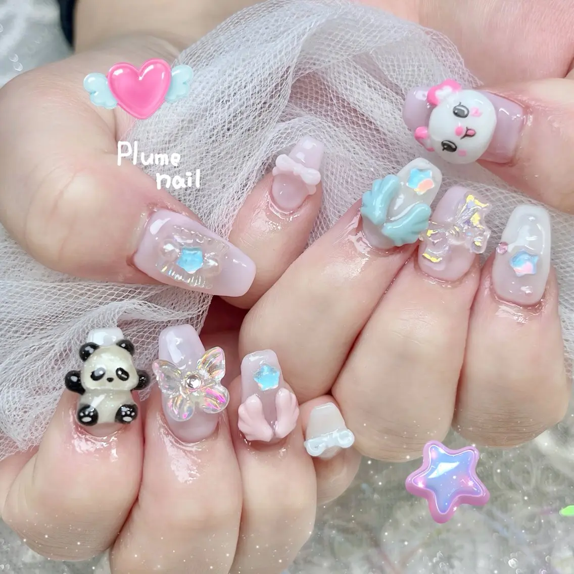 ネイル ハンドネイル plume nail ☆韓国ネイルのネイルデザイン