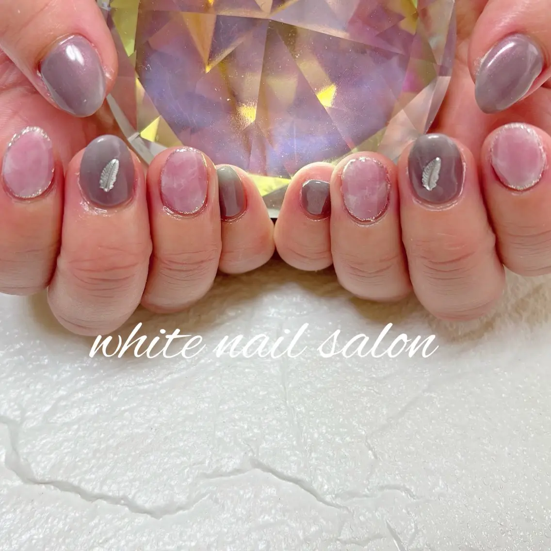 ネイル フットネイル ハンドネイル white nail salonのネイルデザイン