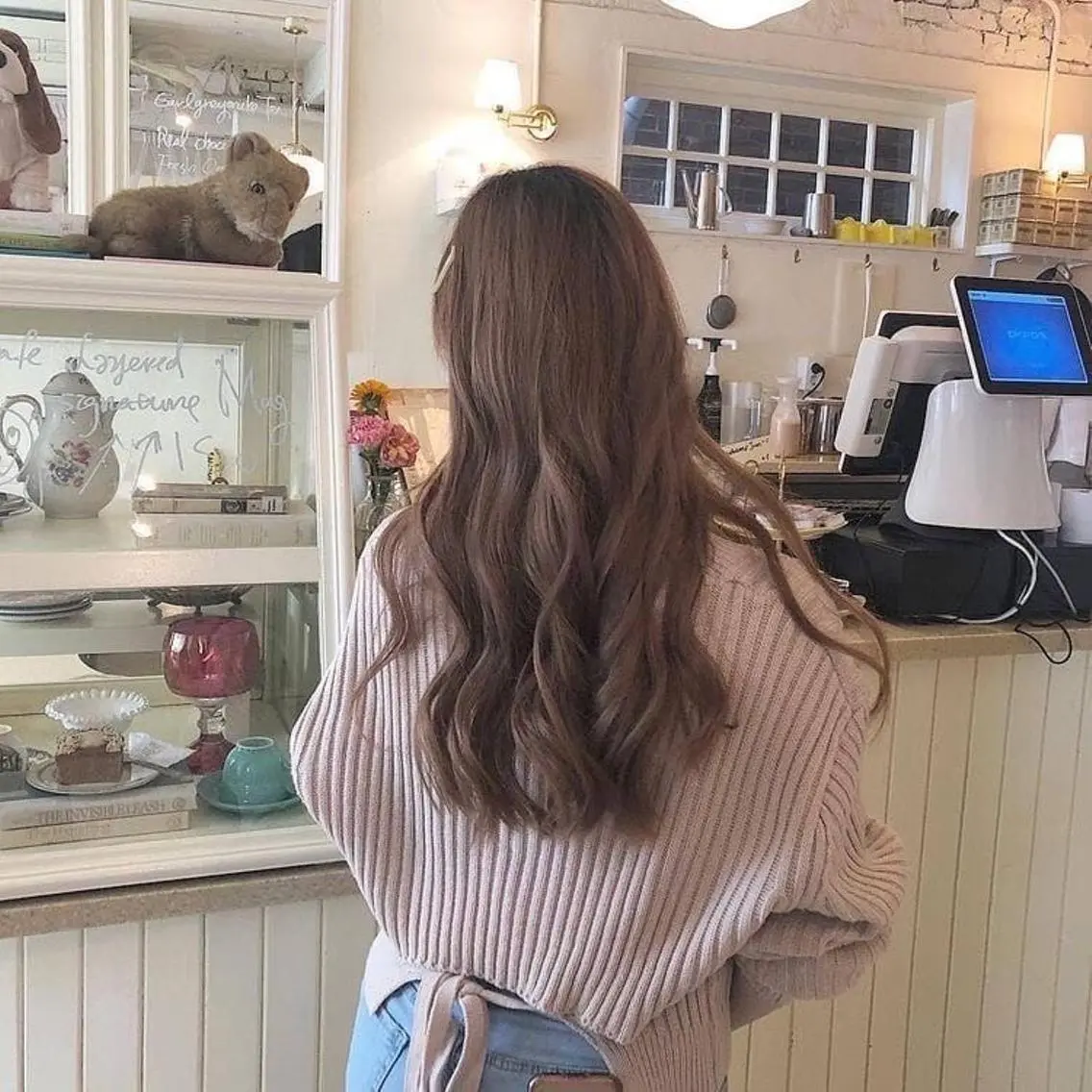 ロング カラー 柔らか🕊️🤎 ナチュラルブラウンのヘアスタイル