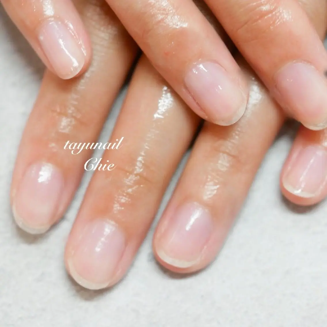 ネイル ブルー ジェルネイル パラジェル ピンク ネイルサロン 【たゆnail】のネイルデザイン