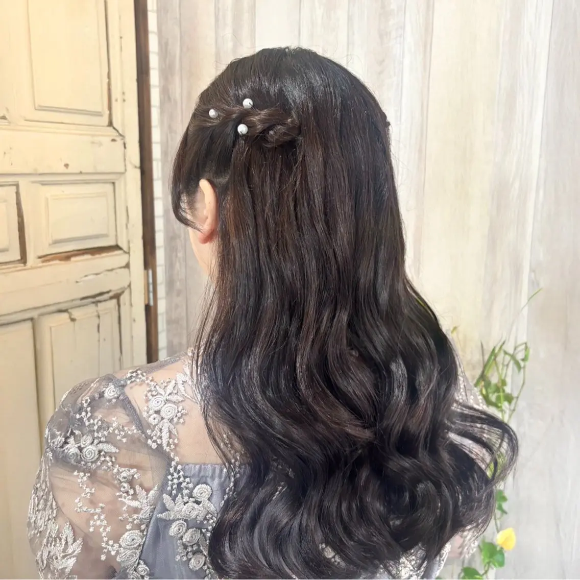 ロング ヘアアレンジ ハーフアップ ヘアセット 垢抜けメイク✖️盛れ るヘア/SAORIのヘアスタイル