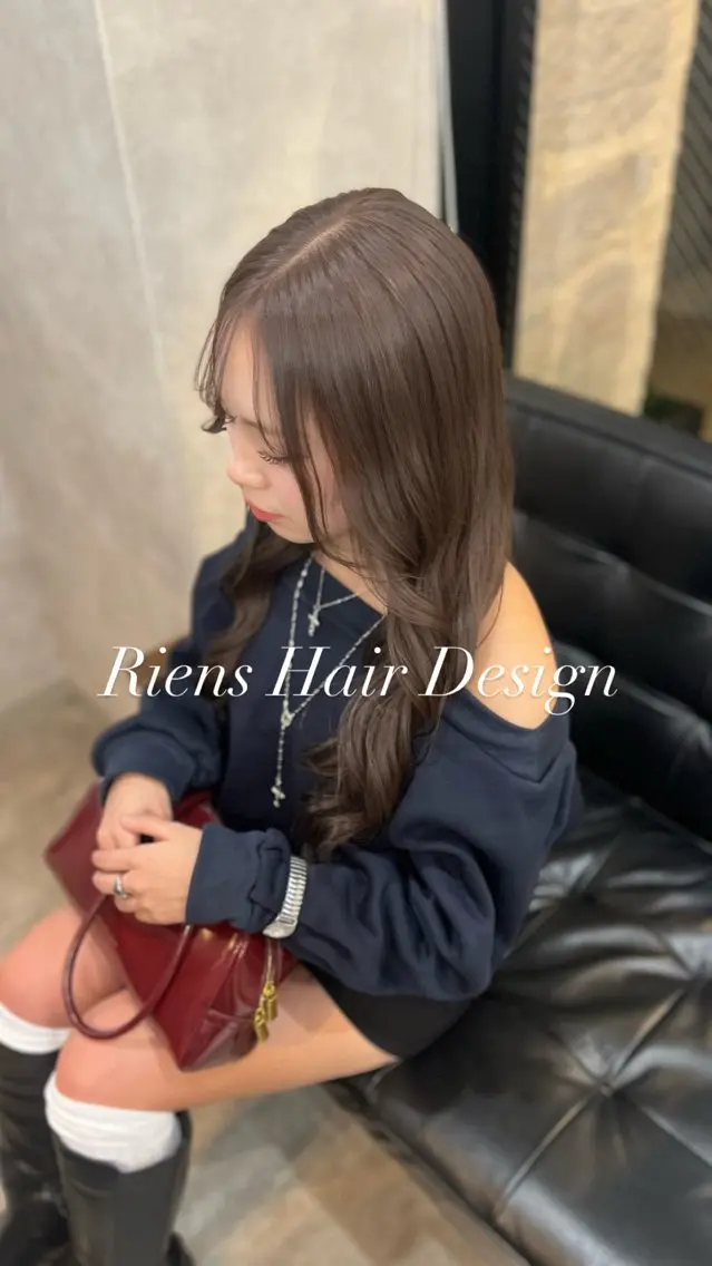 ロング カラー ブリーチ 透明感カラー ブリーチなしカラー 髪質改善 トリートメント RIENSaura /daichiのヘアスタイル