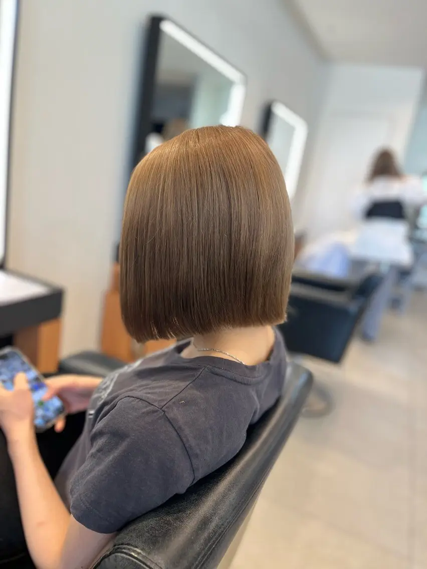 ショート カット ヘアカラー トリートメント 顔周りレイヤー 髪質改善 / AYUのヘアスタイル