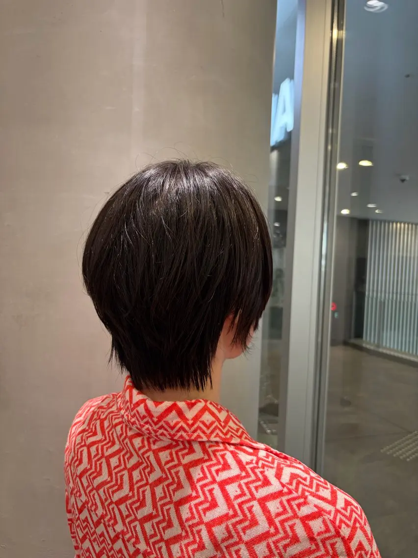 ショート ショートヘア カット MINENO🌼 似合わせ⭐️カットのヘアスタイル