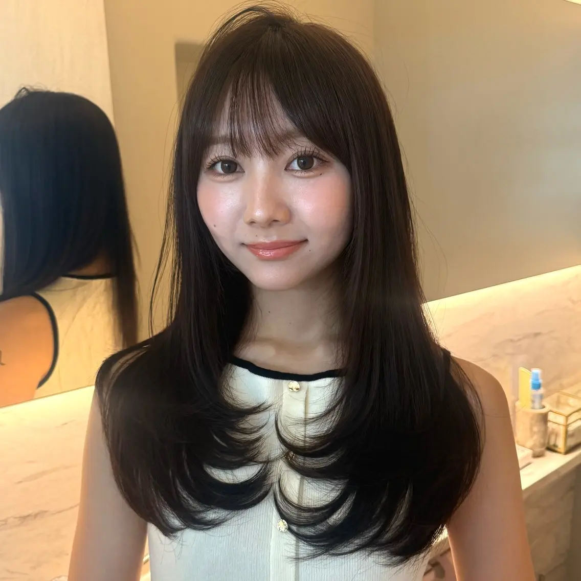 ロング カラー ヘアカラー 新宿/艶カラー🫧 髪質改善/MIRIAのヘアスタイル