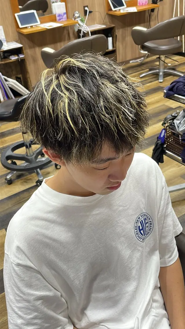 ショート カラー メンズ ヘアカラー トリートメント 山際勇策 /岐阜美容師のヘアスタイル