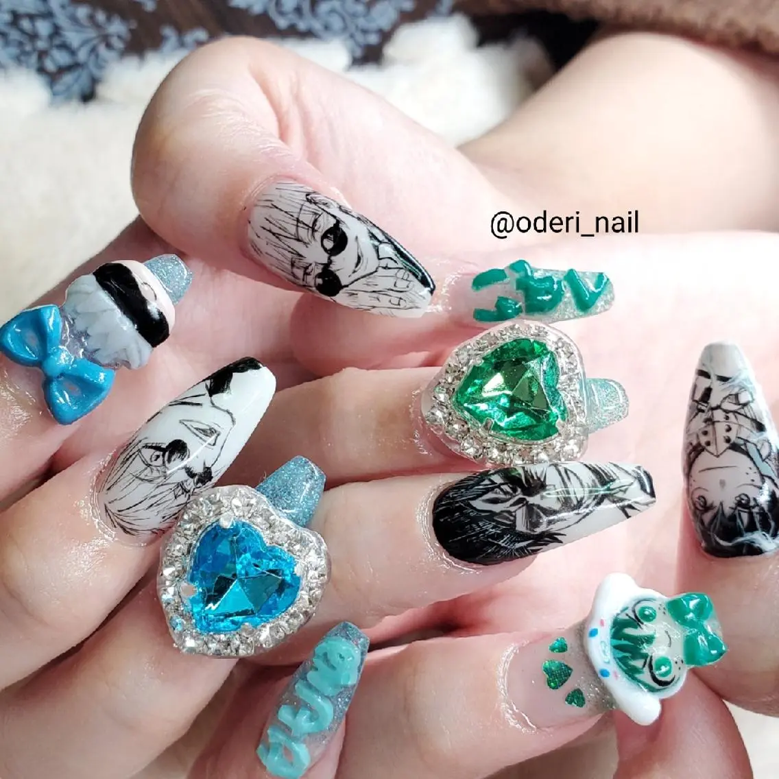 ネイル アートネイル フットネイル ジェルネイル グリーン 春ネイル おで@ oderi_nailのネイルデザイン