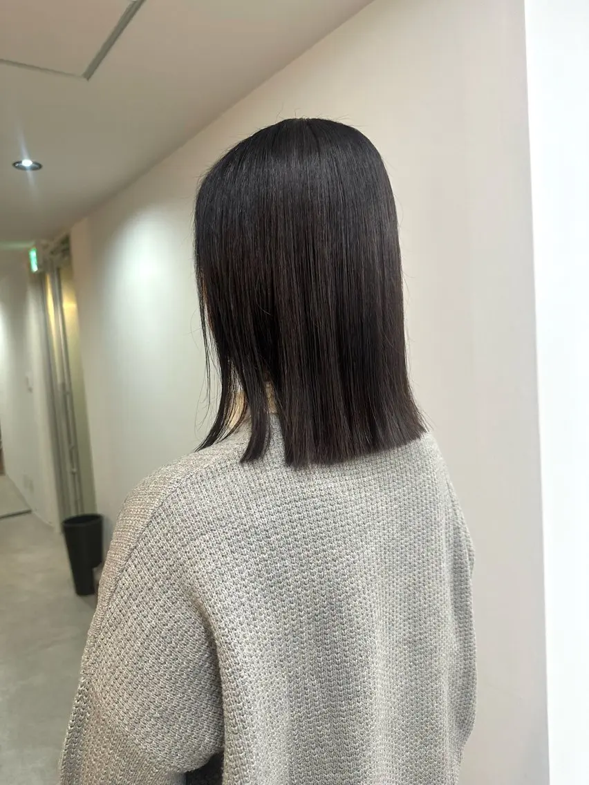 【ボブ・伸ばし中の方】切りっぱなしヘアカットモデル✂️《カットモデル、ボブ、似合わせカット、メンテナンスカット》の写真