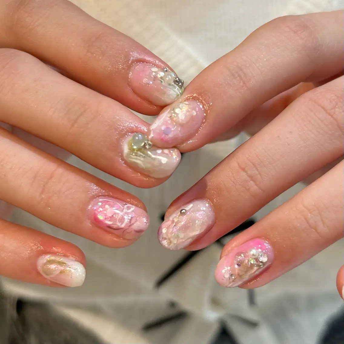 【3️⃣オフあり】ニュアンスネイル🫧の写真