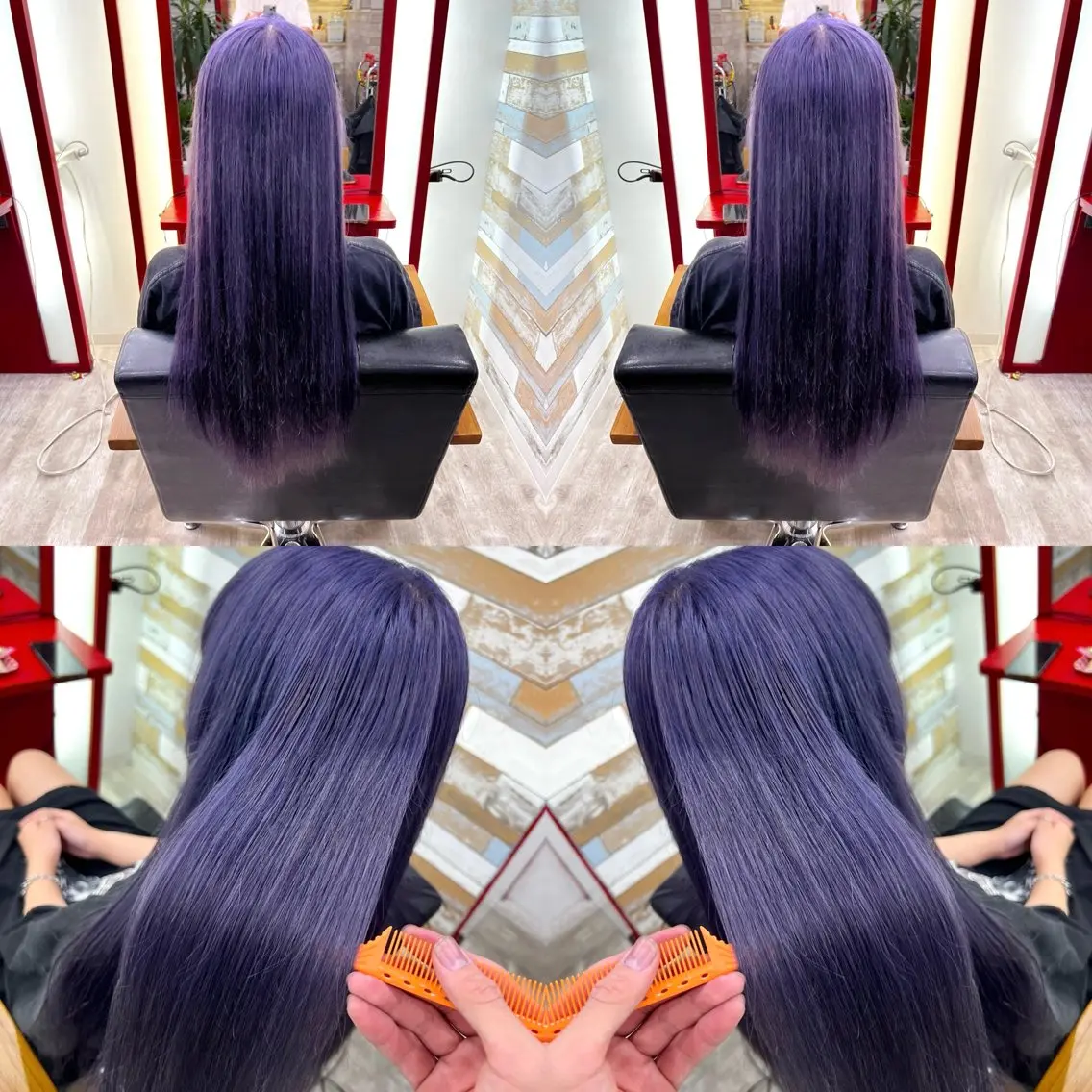 ✨初回限定‼️髪色を鮮やかに‼️futureダブルカラー &2stepケアトリートメント✨(全体ブリーチ&カラー)の写真