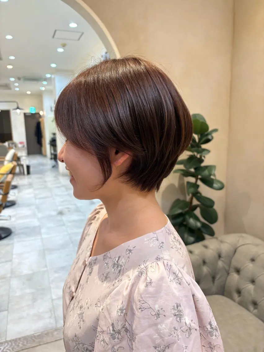 ショート あべ えみのヘアスタイル