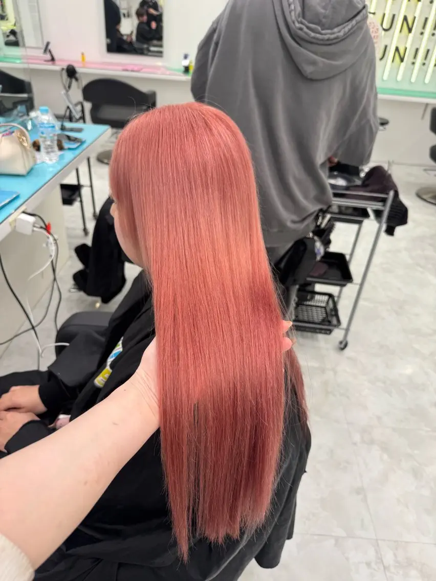 ロング カラー ヘアアレンジ えびけん/色落ちまで 可愛い♥️のヘアスタイル