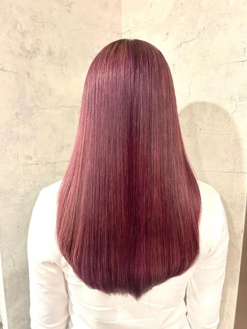 セミロング カラー ラベンダーカラー ピンクカラー ピンクラベンダー カット ヘアカラー トリートメント パーソナルカラー 診断🍀マリンのヘアスタイル