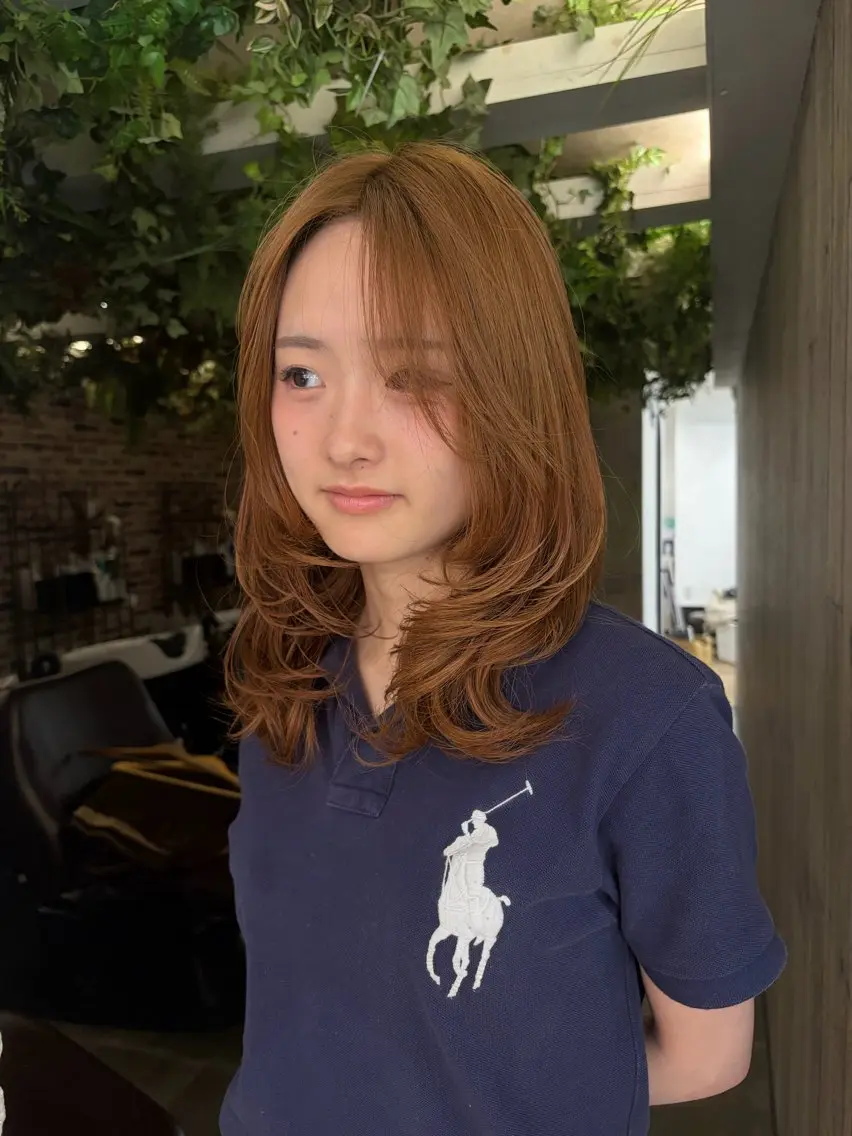 ミディアム 中河 航大のヘアスタイル
