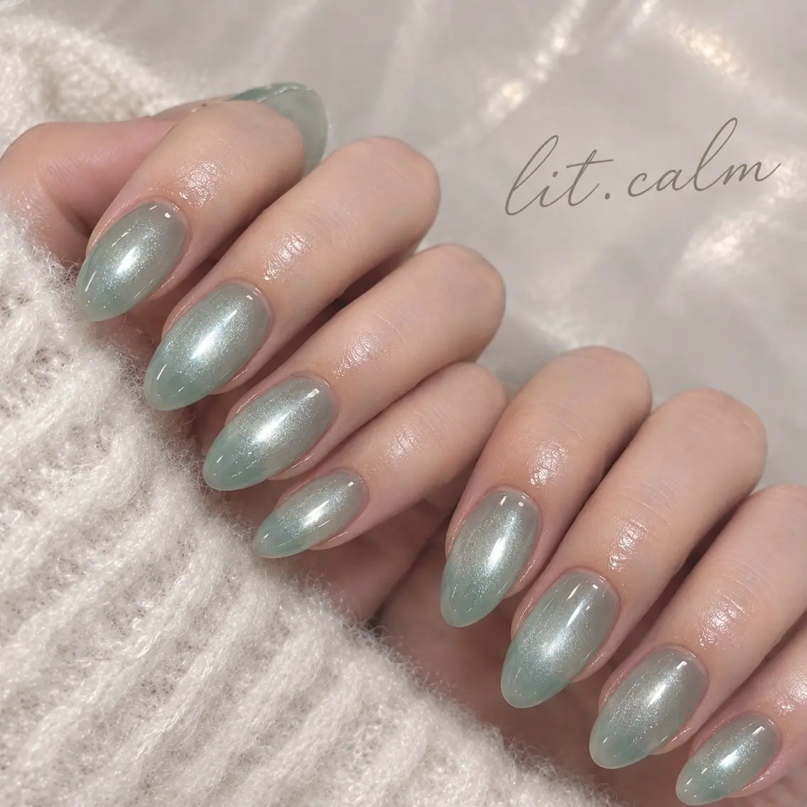 ネイル マグネットネイル ハンドネイル ハンドケア lit. calmのネイルデザイン