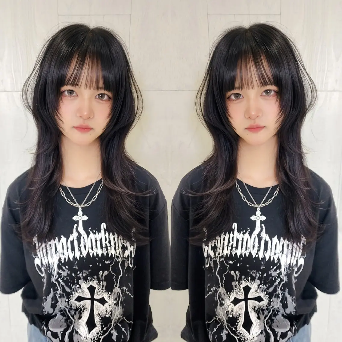 ロング 顔周りカット ハッシュカット レイヤーカット カット トリートメント レイヤーカット/ ウルフカット/大橋 のヘアスタイル