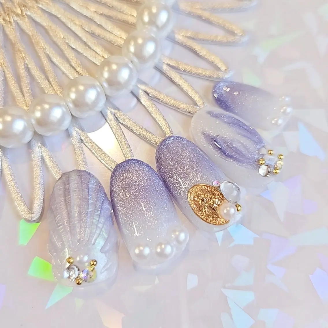 ネイル 手描きアート&推し活 🌟Wisteriaのネイルデザイン