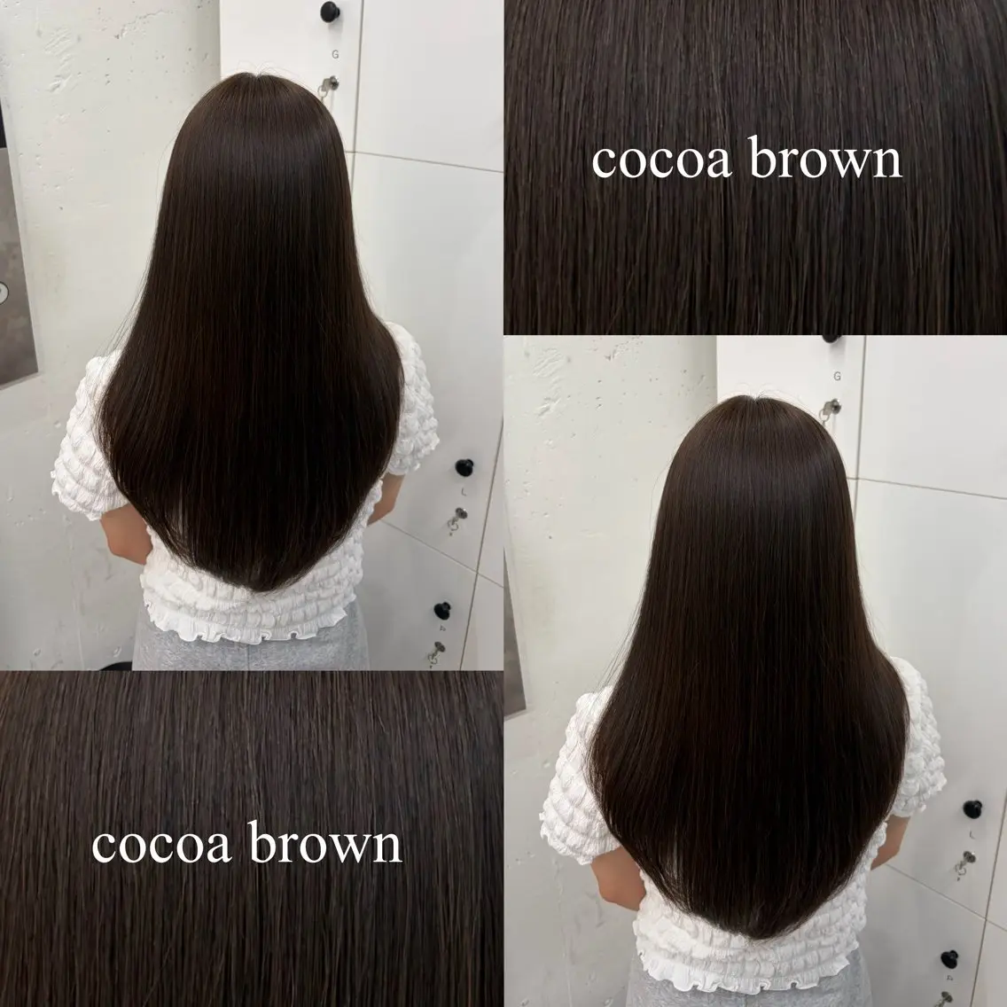 セミロング カラー ブラウンカラー 透明感カラー ココアブラウン ダークブラウン 韓国風ヘア カット ヘアカラー 🌷︎あすか🌷 JILLSTUDIOのヘアスタイル