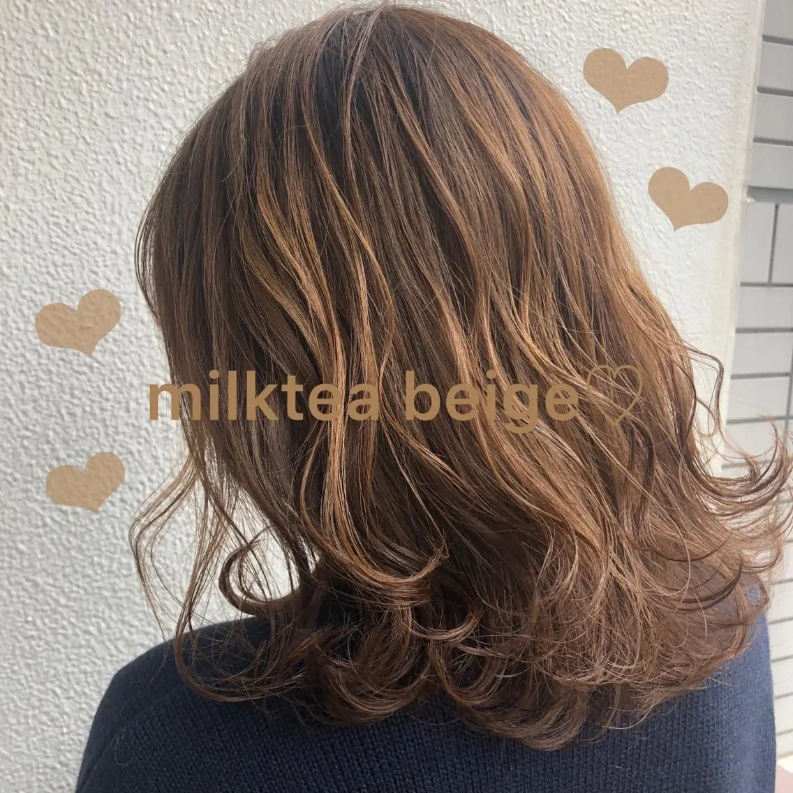 ミディアム カラー ヘアカラー トリートメント ヘッドスパ レイヤーカット 韓国ヘアayameのヘアスタイル