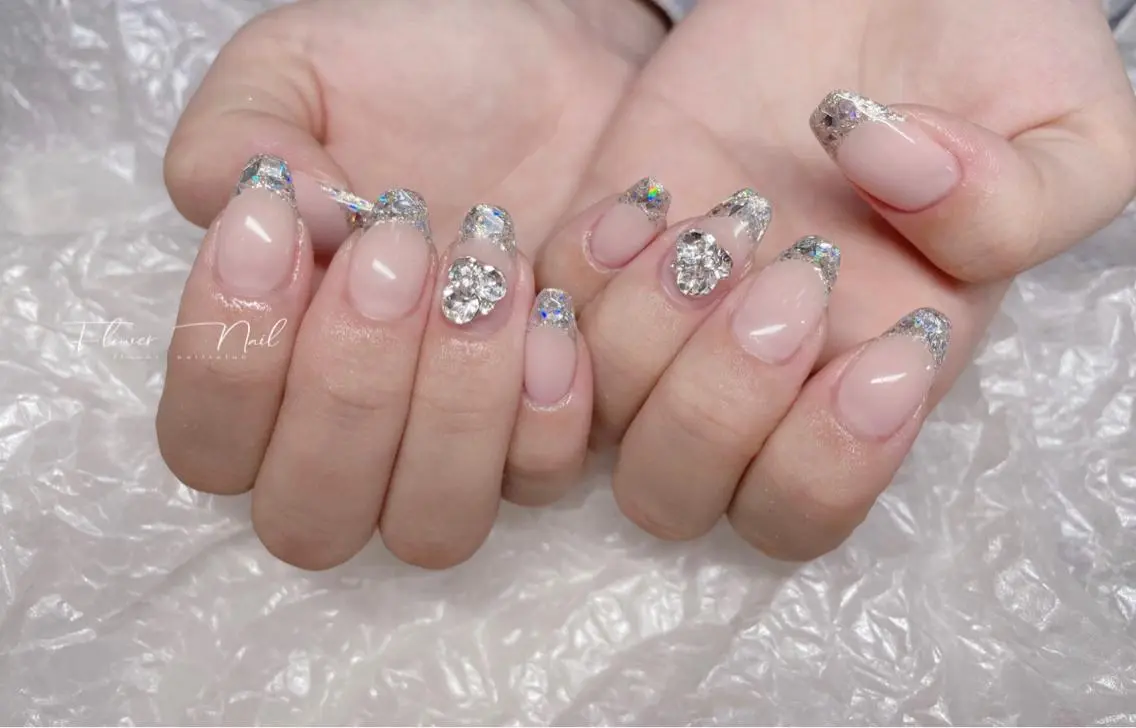 ネイル ストーンネイル Flower nailのネイルデザイン