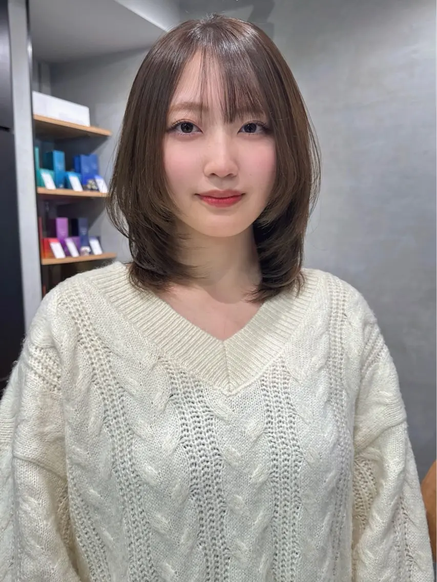 カラー ヘアカラー Azu🩰/ 透明感 カラー🎀/アレンジのヘアスタイル
