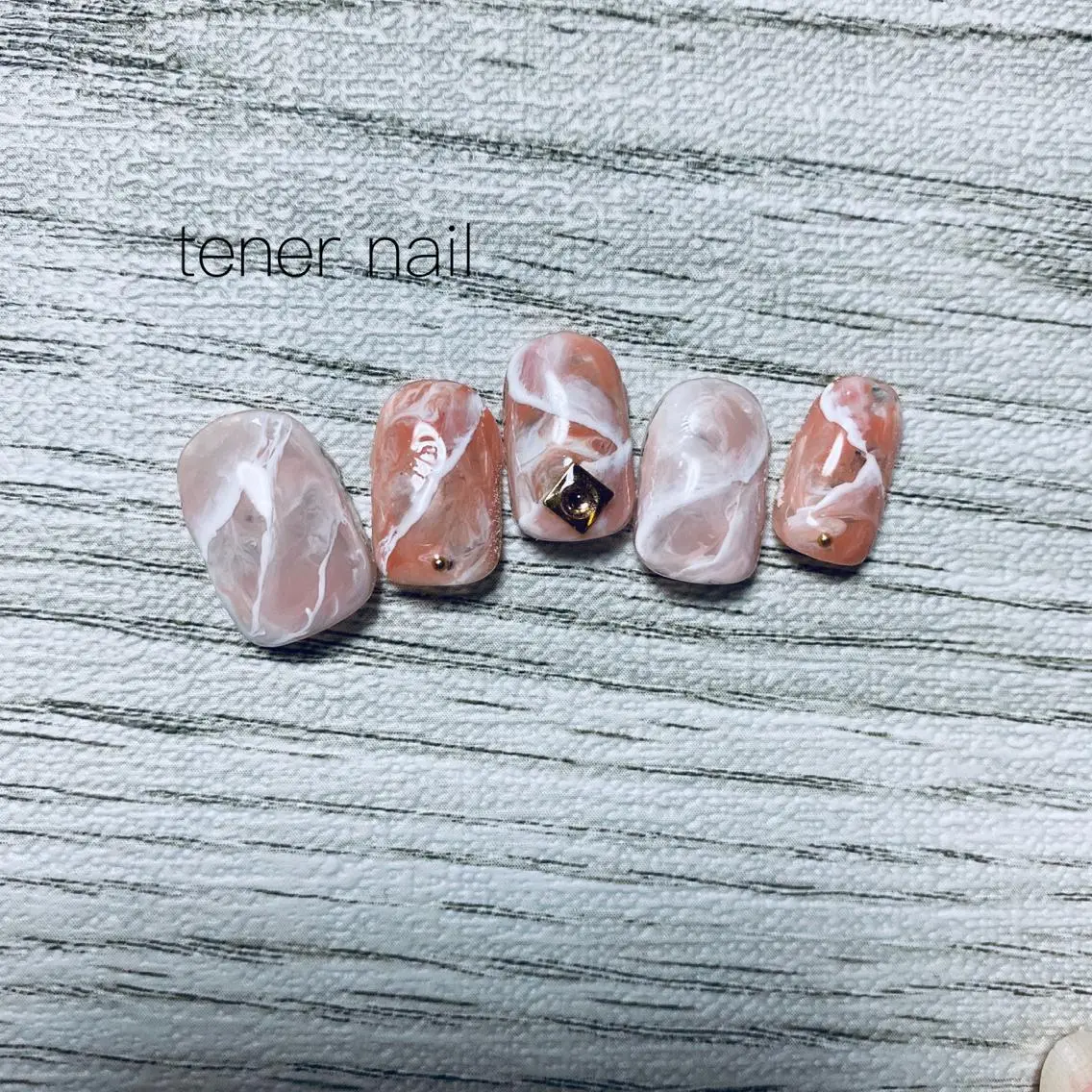 ネイル アートネイル 大理石ネイル(マーブル) テネルネイル tener nailのネイルデザイン
