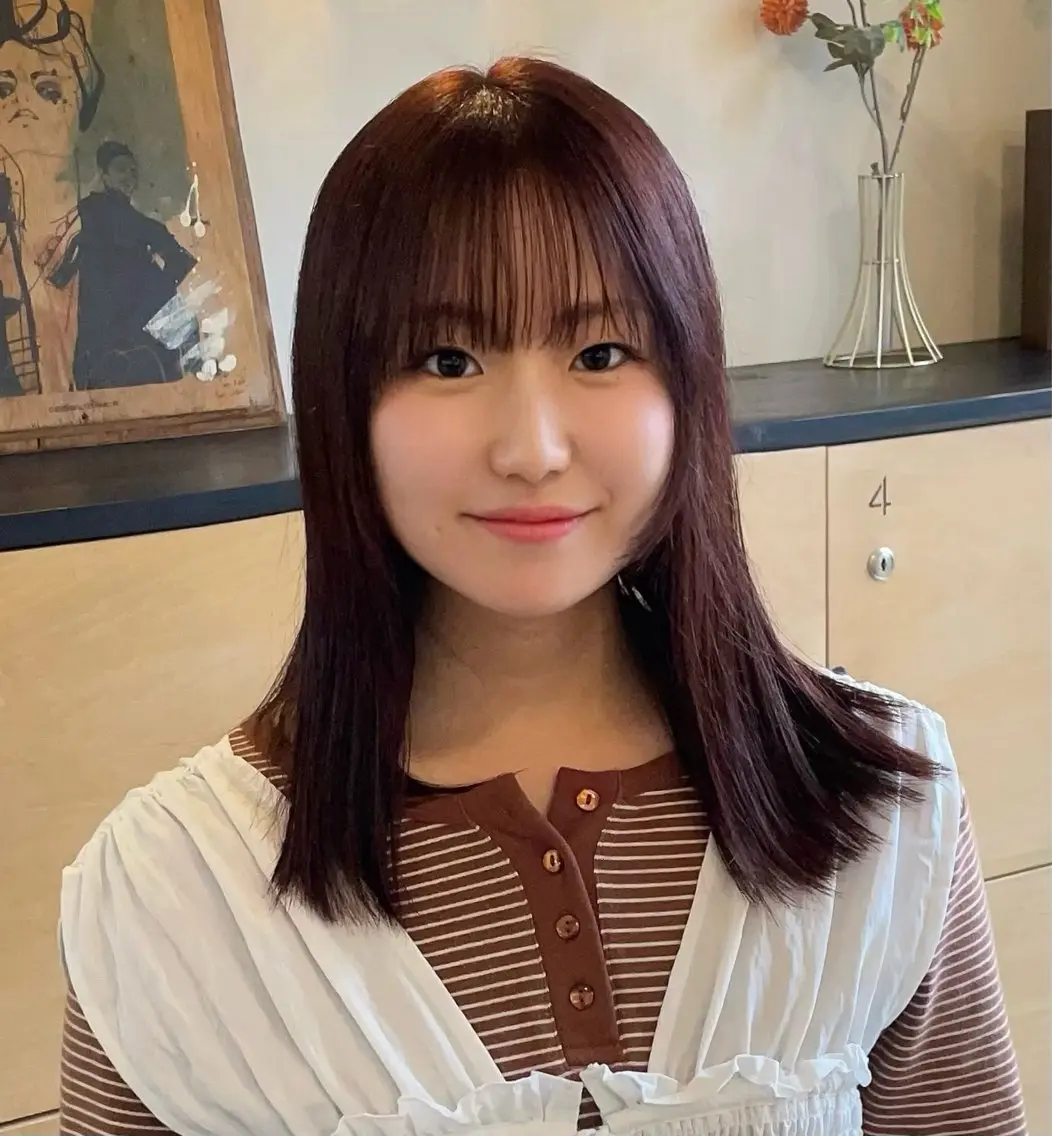 セミロング カラー ブラウンカラー ピンクカラー ピンクブラウン モテるブラウンカラー の達人Tomoyaのヘアスタイル