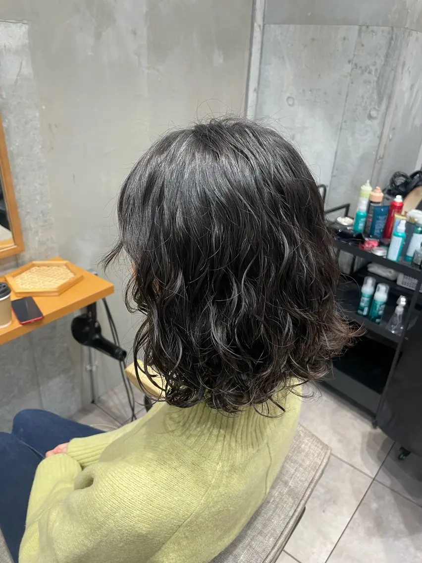 パーマ 💗暖色/艶カラー/ レイヤー/栗原萌希のヘアスタイル