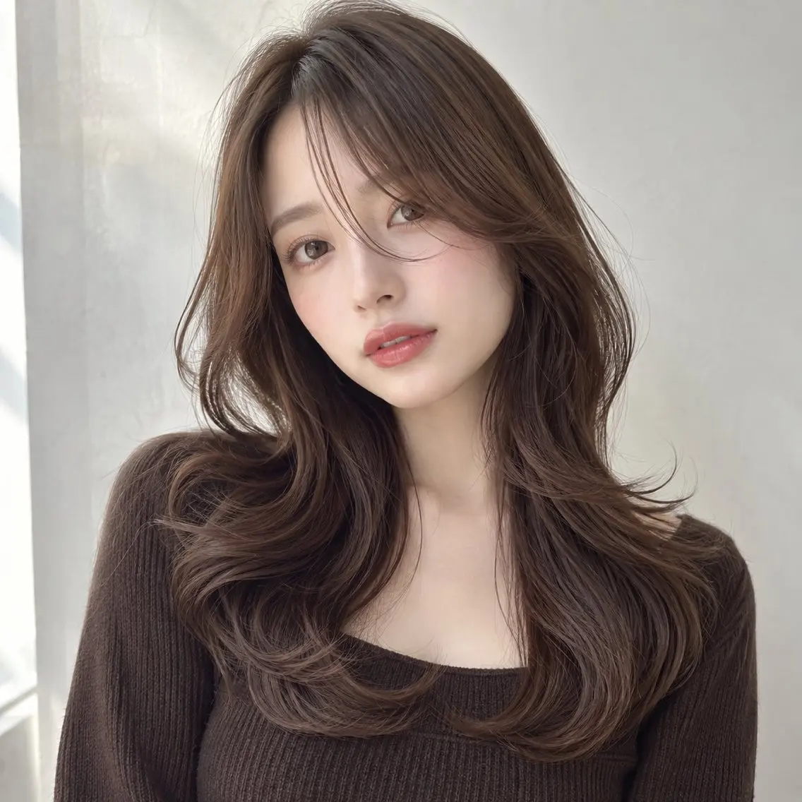 ロング カット ヘアカラー トリートメント 似合わせ 美髪矯正 ミツキのヘアスタイル