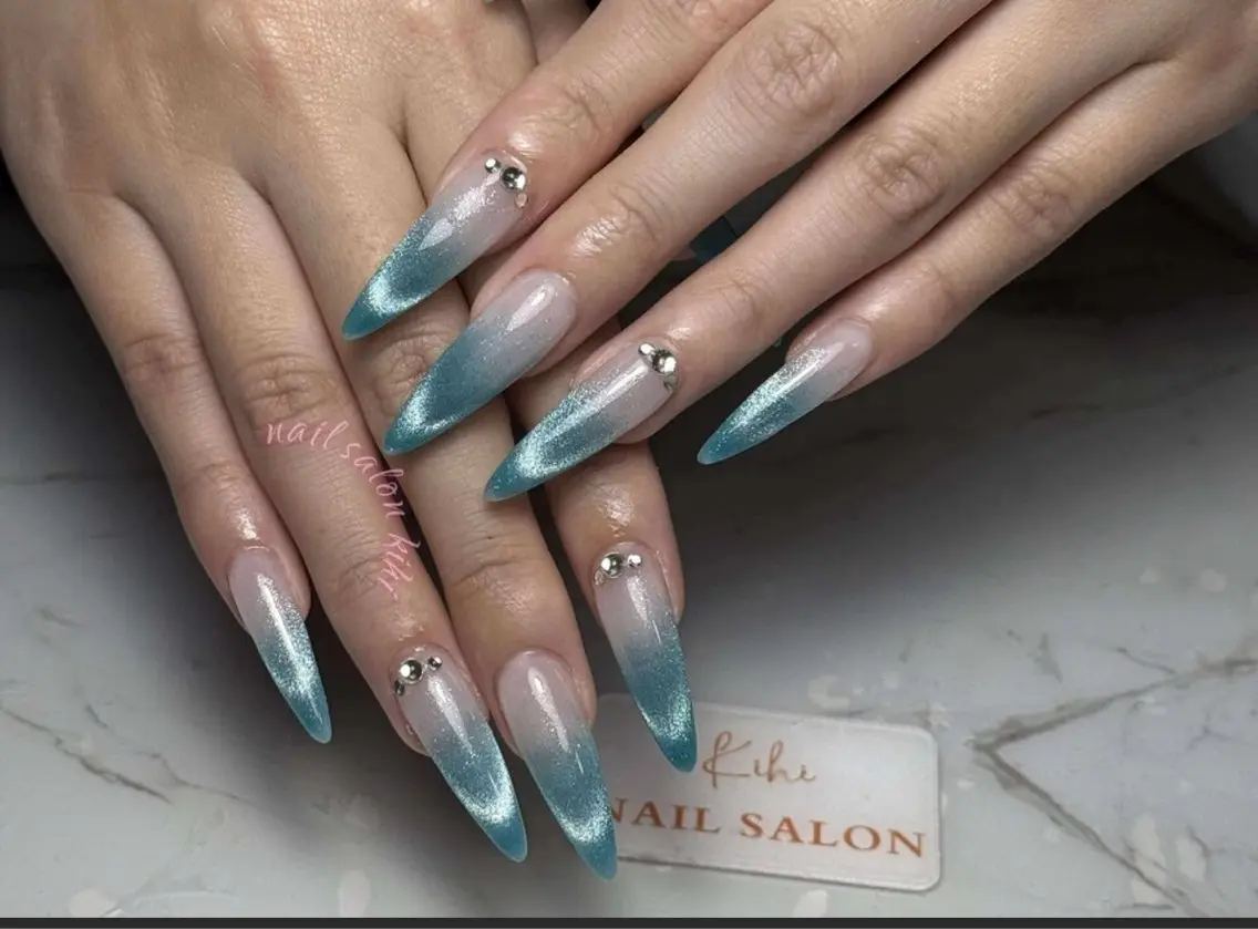 ネイル アートネイル フレンチネイル ジェルネイル グラデーション 韓国ネイル Nail Salon kihi大塚店のネイルデザイン